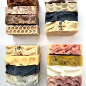 4 Big Bars Soap Gift Set Natural Soap Vegan Soap Hand Made Soap image 5