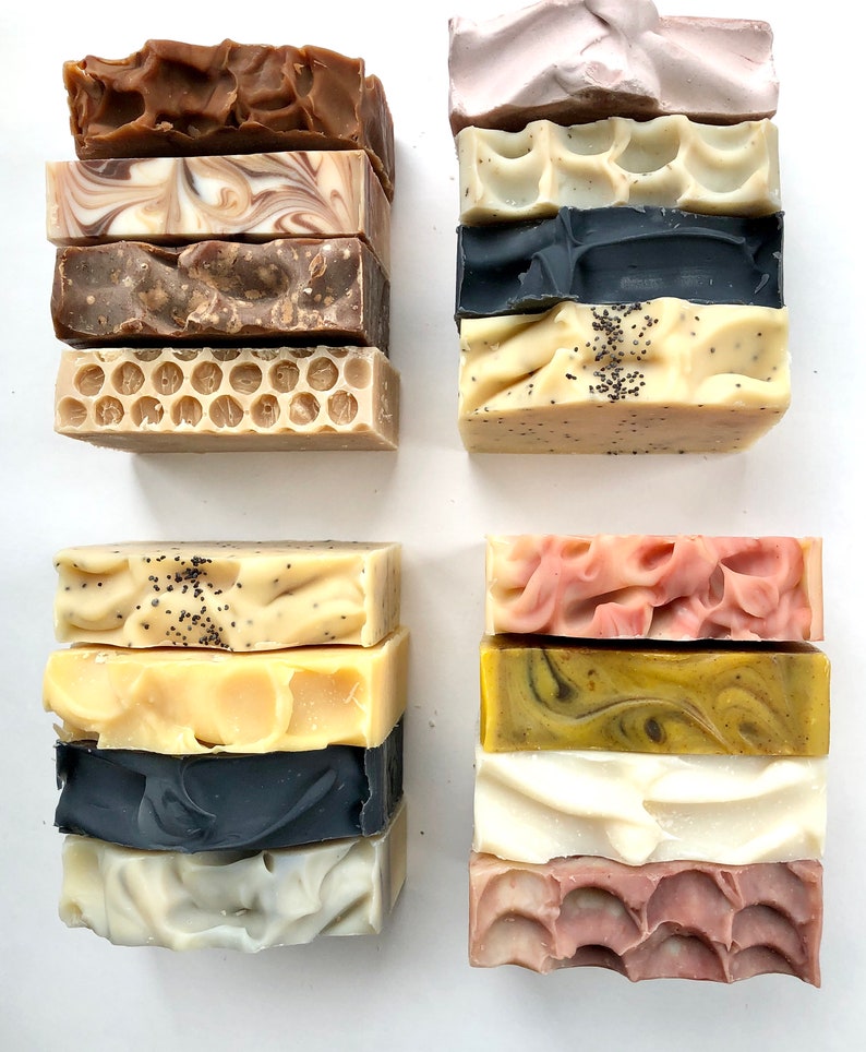 4 Big Bars Soap Gift Set Natural Soap Vegan Soap Hand Made Soap image 5