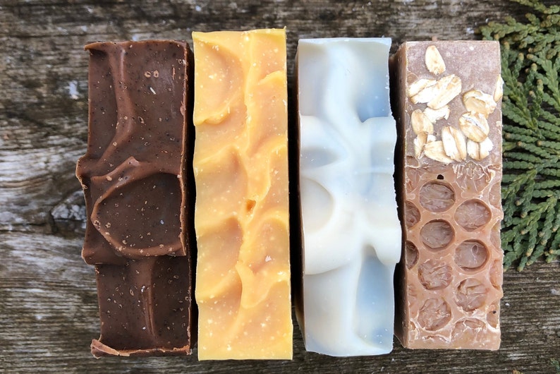 4 Big Bars Soap Gift Set Natural Soap Vegan Soap Hand Made Soap Popular Assortment