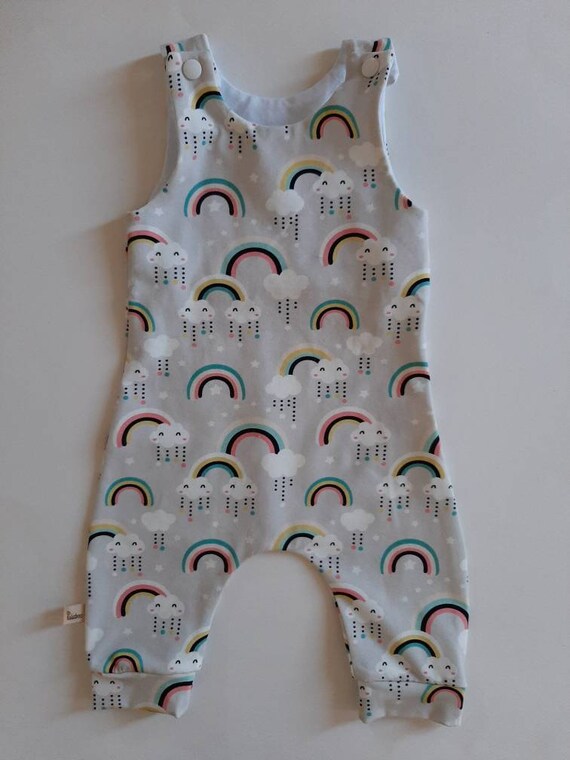 rainbow baby romper
