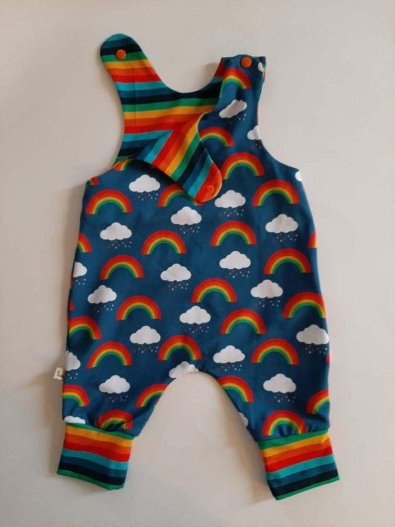 Rainbow baby romper Rainbow and Cloud romper Rainbow baby Etsy