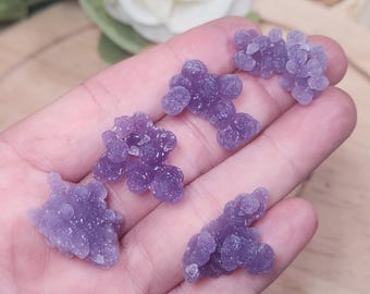 Mini Grape Agate Cluster | Purple Botryoidal Chalcedony Specimen (3-5 Gram)
