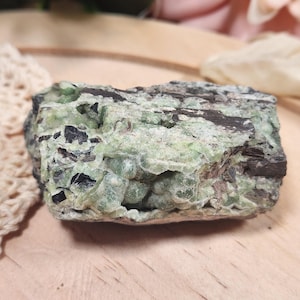 Wavellite Cluster on Matrix from Arkansas | Natural Green Wavellite Mineral Specimen | Rare Collector Crystal