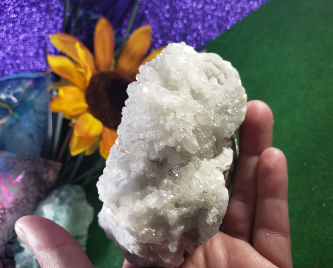 White Calcite crystals cluster crystal Calcite mexico white | Etsy