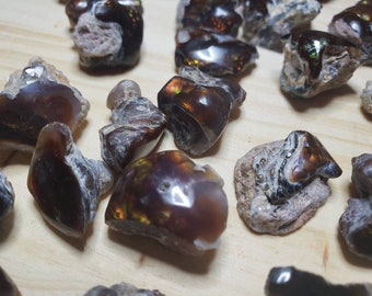 Small Fire agate crystal from aguascalientes Mexico / polished and Rough fire agate Crystal