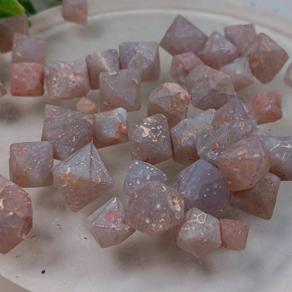 beta quartz genuine crystals from indonesia 0.2"-0.6" 10 gram parcel, approximately 4-6 crystals per set