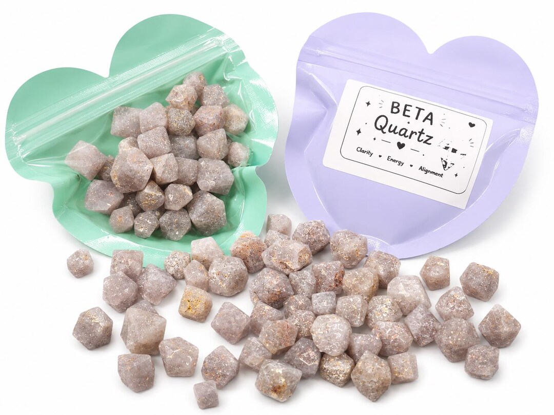 Natural Beta Quartz Crystals | Matte Milky Habit Specimens (50g) - Etsy