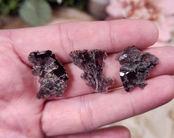 Etched Rootbeer Axinite Crystal Pakistan | Translucent Brown Collector Mineral Specimen (3/4 to 1 Inch)