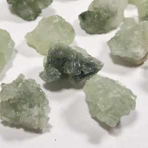 Green prehnite crystal morocco, tiny crystal cluster, 0.75 - 1 inch y23
