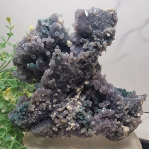 1LB 9oz sparkly Grape agate crystal from indonesia / bicolor grape agate / purple and green grape agate cluster PNO / Natural Crystals