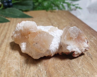 Heulandite on mordenite natural crystal india mineral specimen y43 / Natural Crystals/ Genuine Crystals