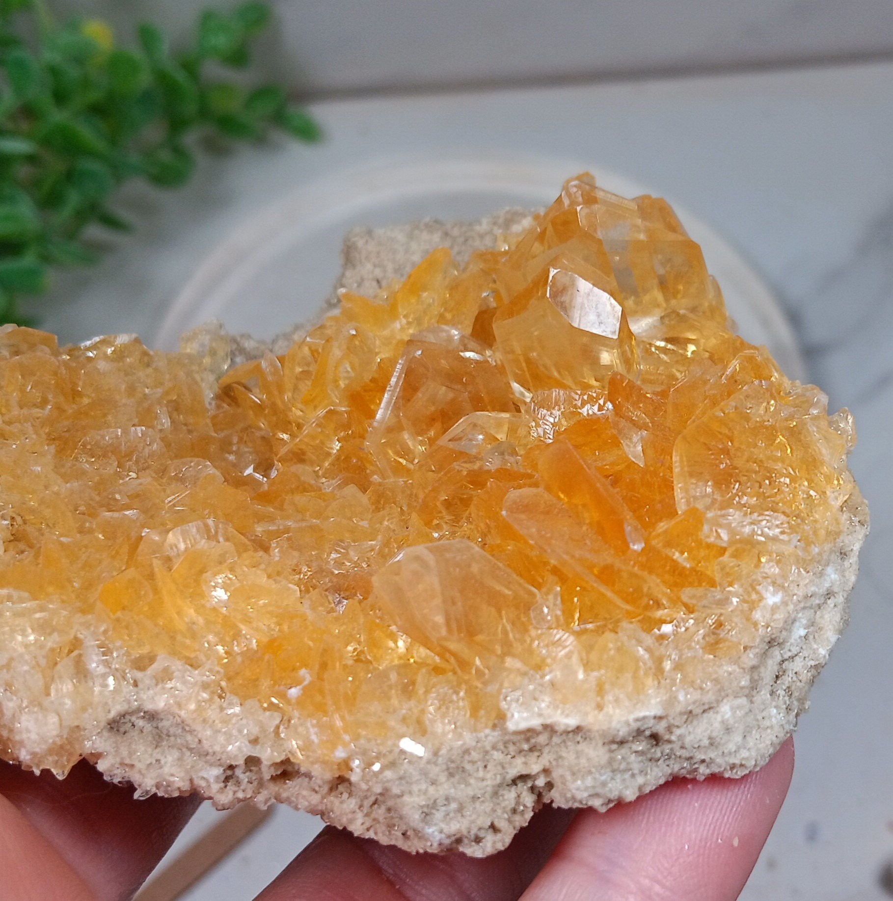 Golden selenite peru, sunset gold selenite cluster, yellow desert rose  Peruvian crystal r5