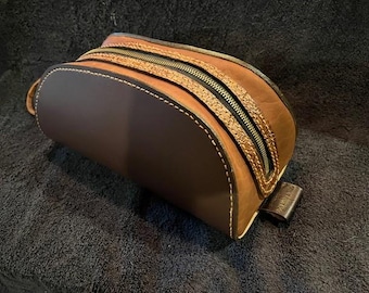Handmade Leather Dopp Kit