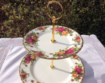 royal albert cake stand