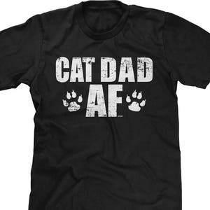 Cat Dad AF Mens Short Sleeve T-shirt 