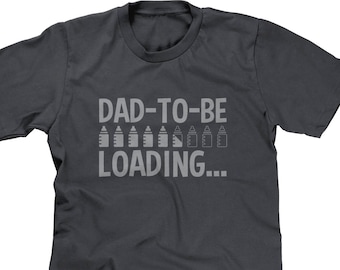 Dad-To-Be Loading Bullets Mens Short Sleeve T-shirt - Daddy Mommy Parents Prego Funny Humor Joke Pun Parody Word Play - RS-00546