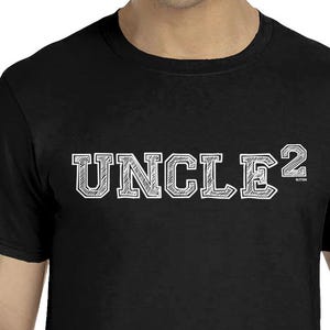 Uncle of 2 Squared To The Second Power Math T-shirt Nephew Niece Baby Announcement Professor math class