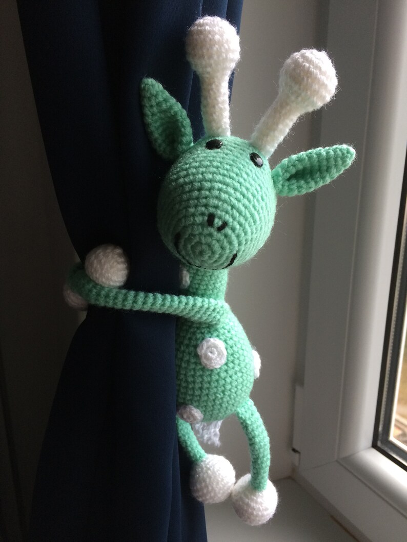 Giraffe Curtain Tie Back single Animal Curtain Holders Etsy