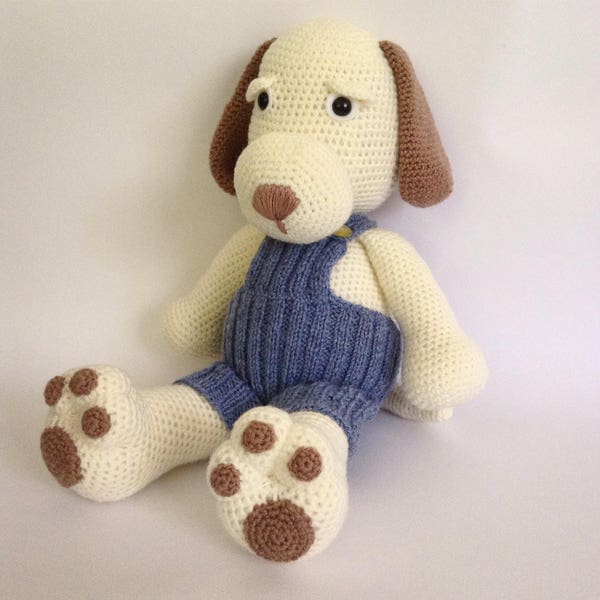 Crochet Dog, Crochet Puppy, plush dog, amigurumi dog, large dog toy, plush puppy, gifts for kids, stuffed animals, handmade toy dog, Puppy