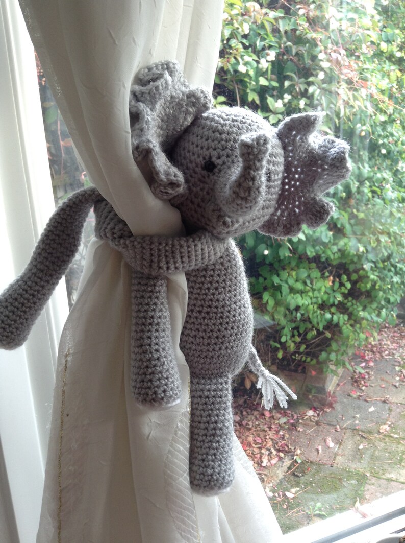 Elephant Curtain Tie Back single Nursery Curtains Tie Etsy