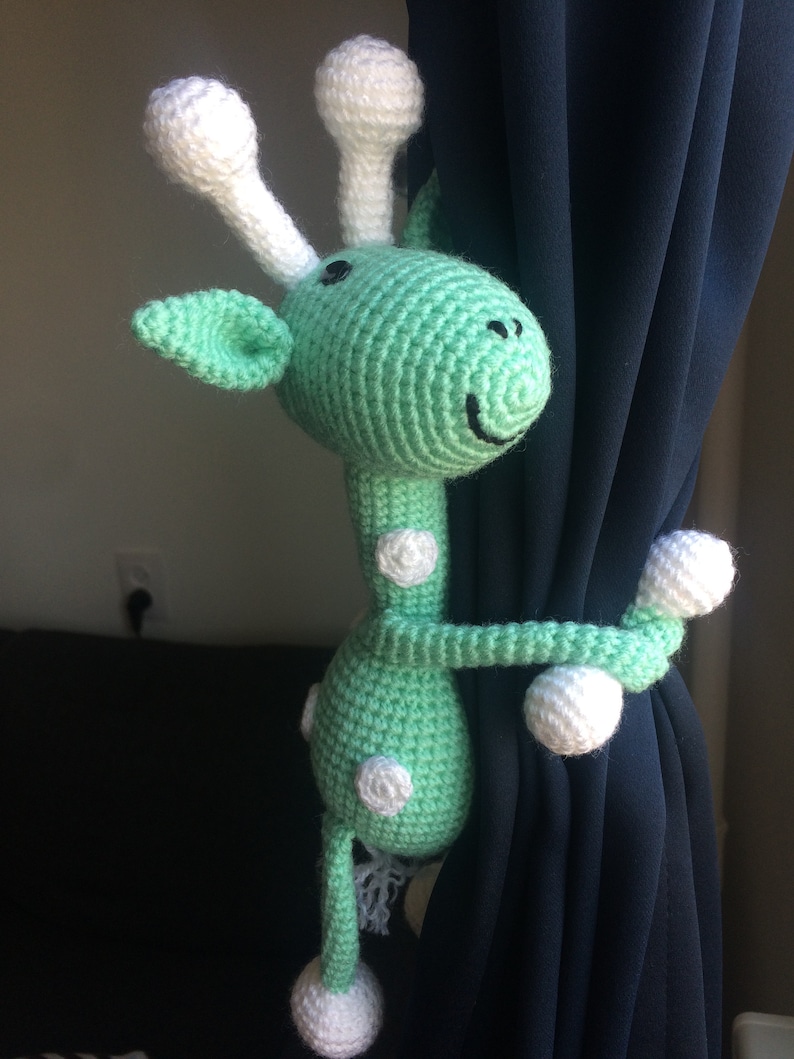 Giraffe Curtain Tie Back single Animal Curtain Holders Etsy
