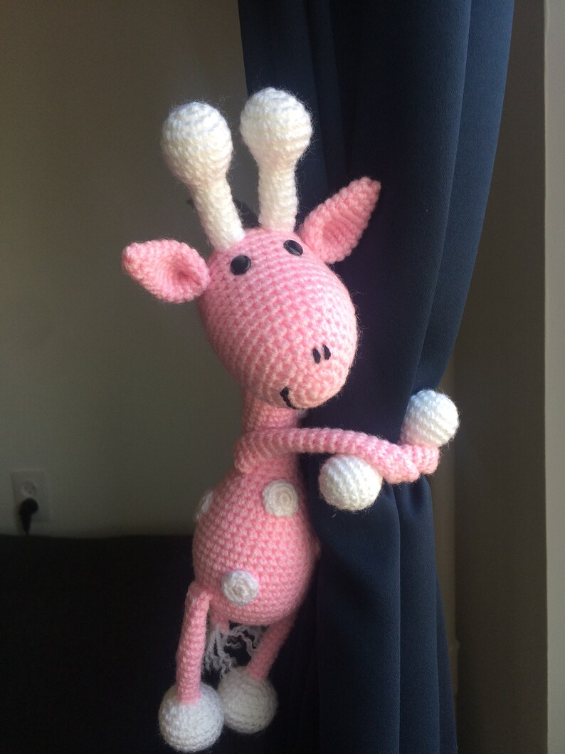 Giraffe Curtain Tie Back single Animal Curtain Holders Etsy