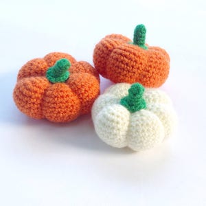 Halloween pumpkin (set of 3) Halloween decoration amigurumi pumpkin crochet pumpkin stuffed pumpkin pumpkin toy Halloween gift for kids