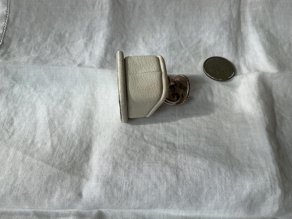 Silver Turquoise Teardrop Statement Ring (C650) - image 3