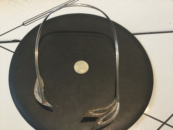 Statement 925 Leaf Collar - Amazing! - image 2