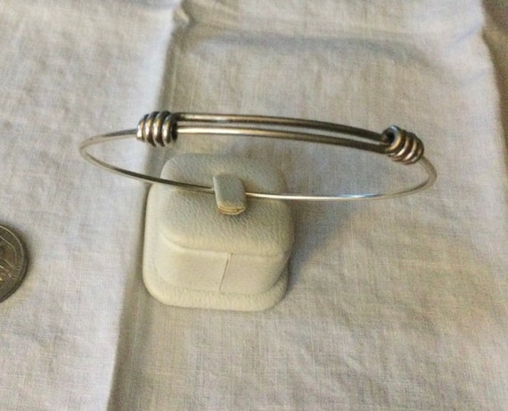 Sterling Wire Adjustable Bracelet/Bangle  (C549) - image 1