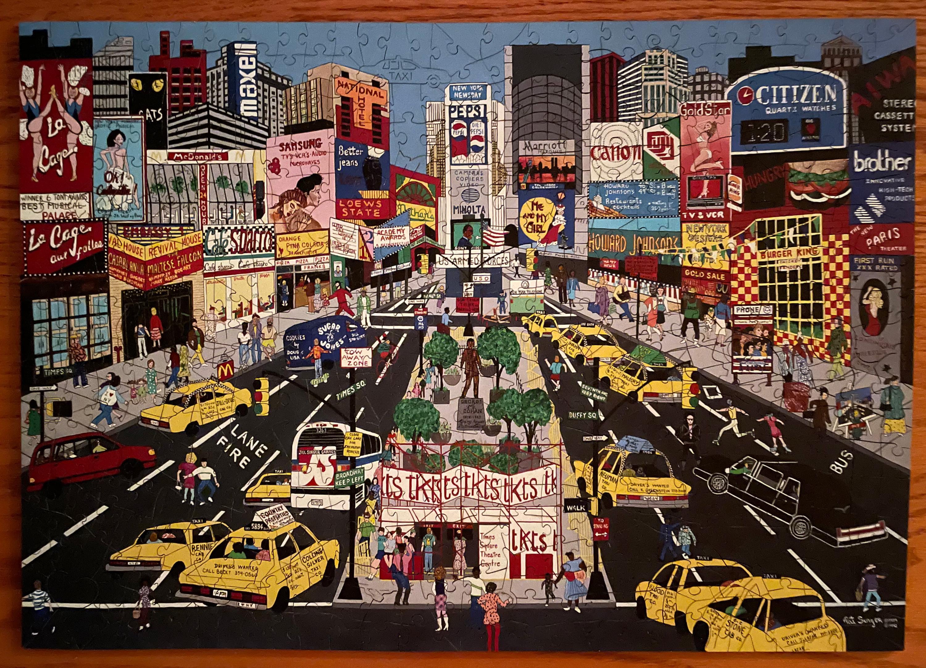 NYC Times Square Wentworth Wooden Puzzle - Limited Edition - Etsy