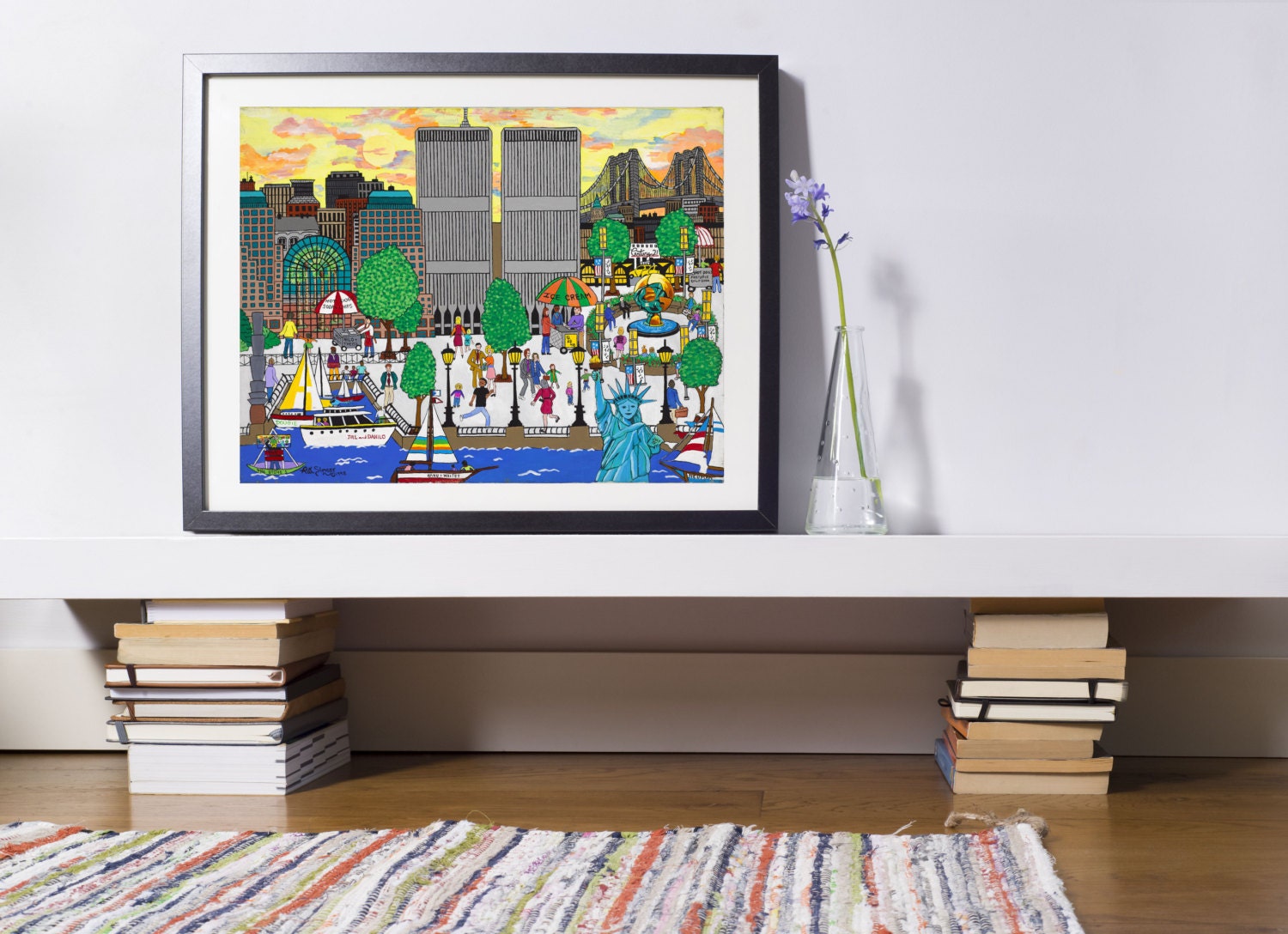 New York Art World Trade Center Art Twin Towers Art Home Decor New York