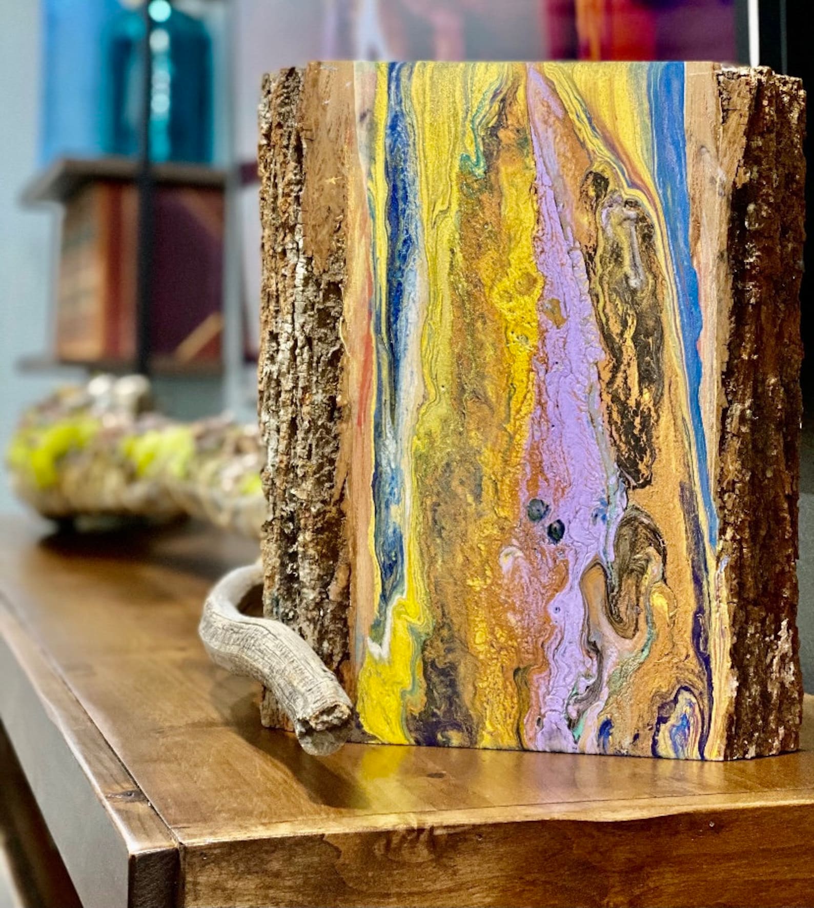 Acrylic on Wood Panel Painting Etsy