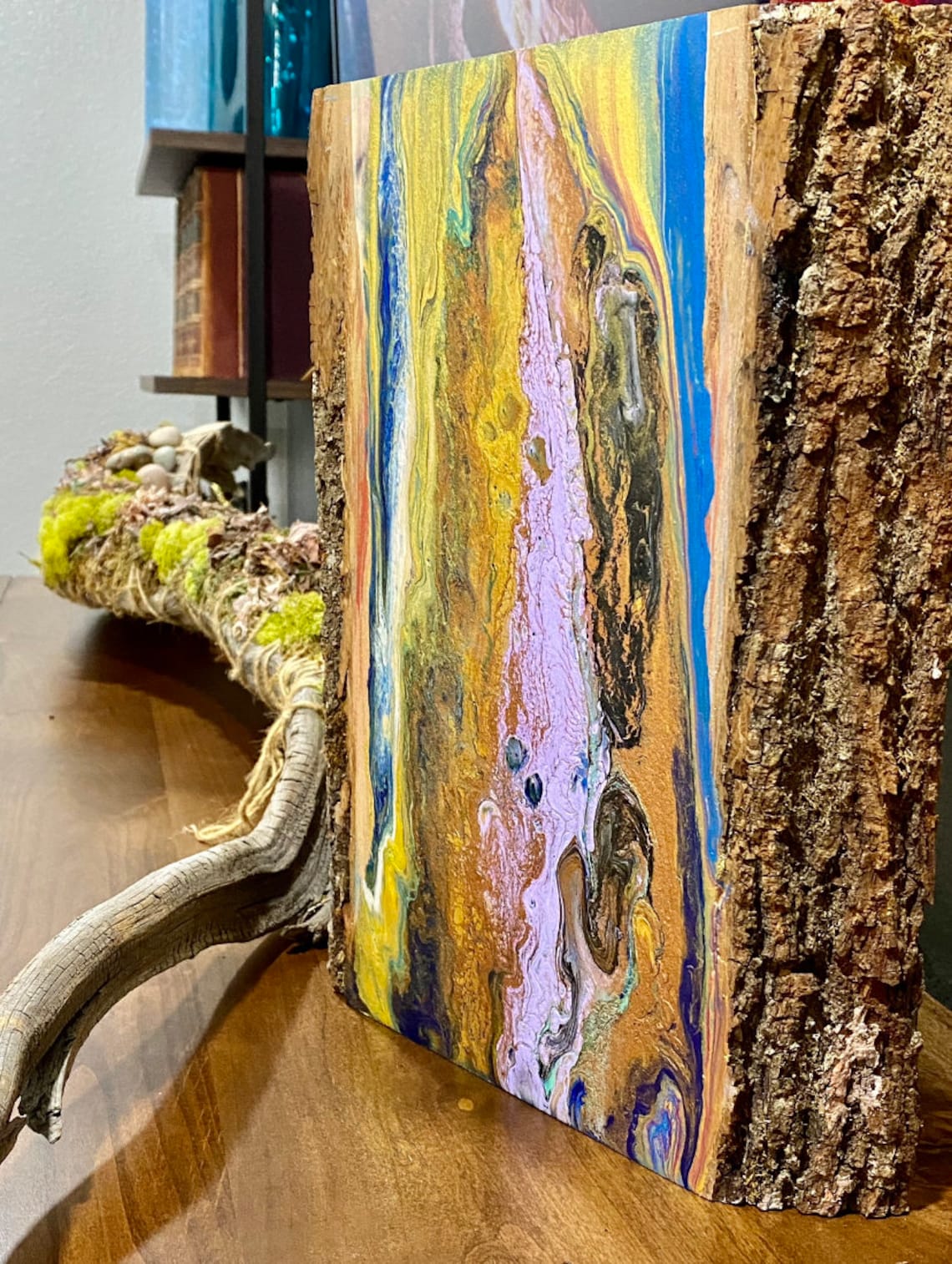 Acrylic on Wood Panel Painting Etsy