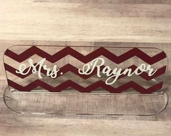 Personalized Teacher Name Plate, Teacher Gift, End of Year Teacher Gift, Teacher Appreciation, Name Plate, Monogrammed Name Plate