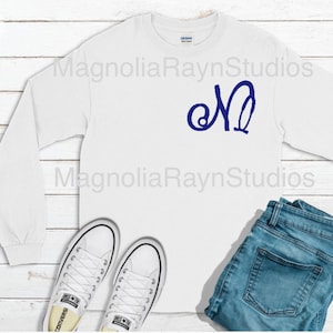 Monogrammed Nurse Shirt, Monogrammed Stethoscope letter Shirt, Glitter Nurse RN LPN MA cna Design, Nurse Shirt, Glitter Monogram Shirt
