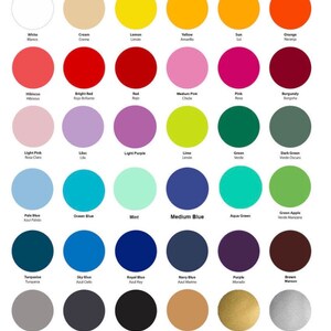 Puede incluir: Una tabla de 48 muestras de color diferentes con sus nombres en ingl&eacute;s y espa&ntilde;ol. Los colores est&aacute;n dispuestos en filas y columnas, con cada color teniendo un nombre correspondiente en ambos idiomas.