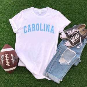 Minimalist Carolina Shirt, Unisex Carolina Fan, Carolina Tshirt, N Carolina College Student gift, N Carolina Graphic, Carolina North Varsity