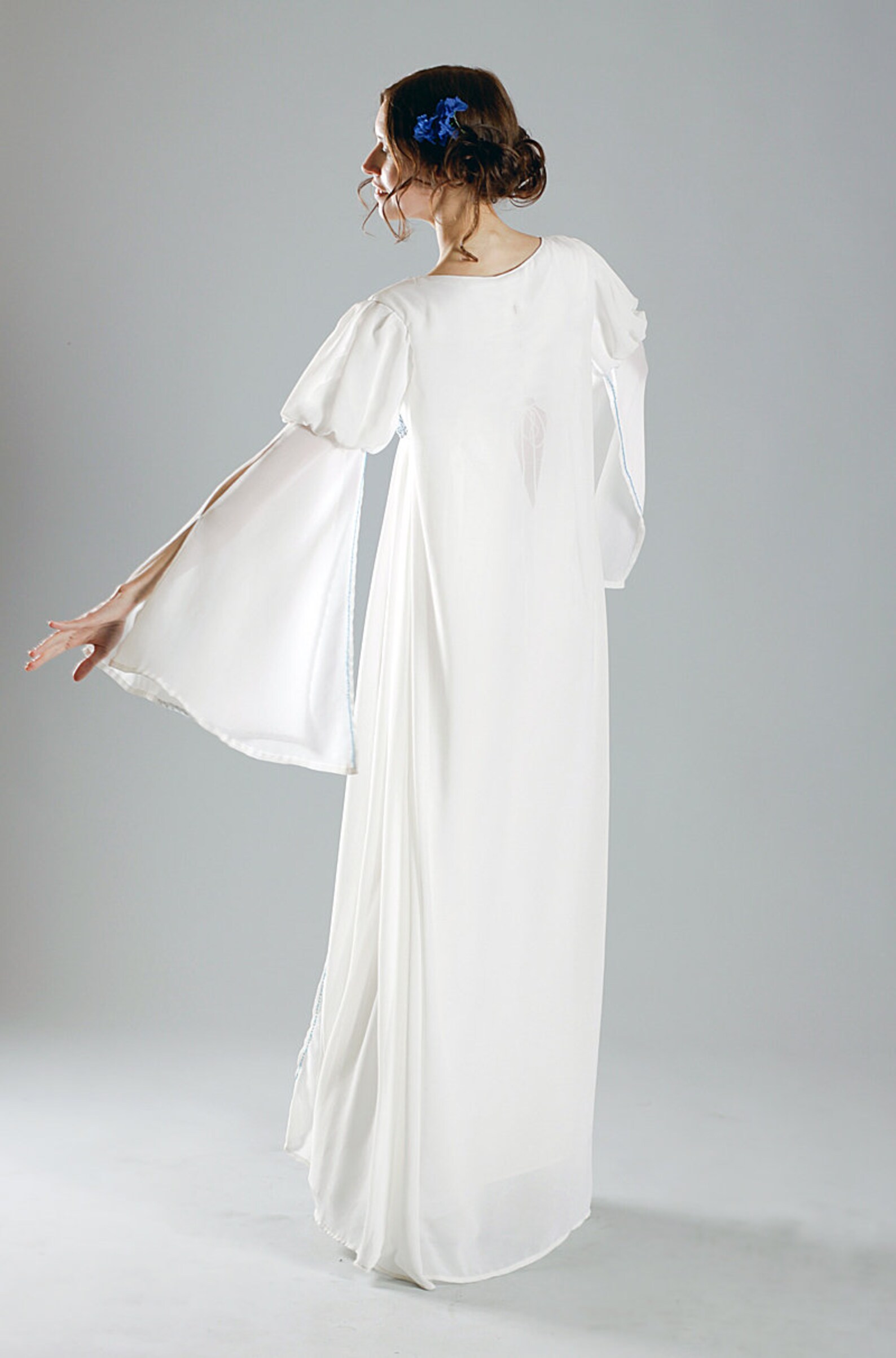 White elven dress Fantasy wedding dress Made to order | Etsy