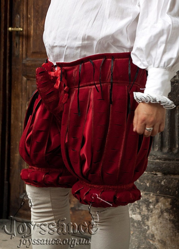 Renaissance Pants With Codpiece, 16th Century Trunk Hose Made to