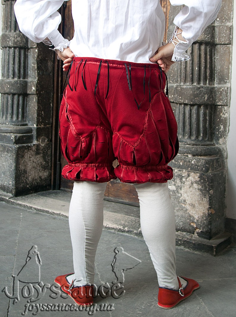 Renaissance Pants With Codpiece 16th Century Trunk Hose Etsy