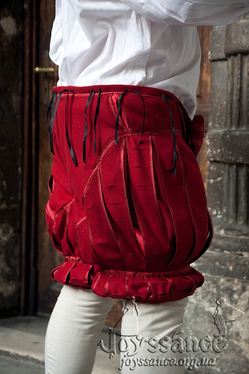 Renaissance Pants With Codpiece 16th Century Trunk Hose Etsy