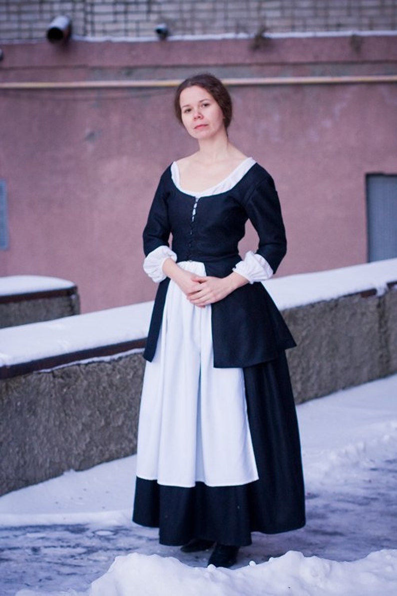 18th Century Peasant Dress, Colonial Clothing Made to Order Etsy UK
