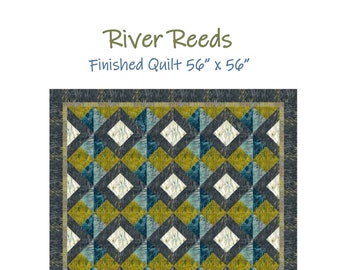 River Reeds Quilt Pattern - Digital Download