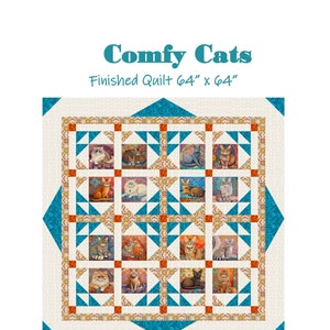 Comfy Cats Quilt Pattern- Digital Download