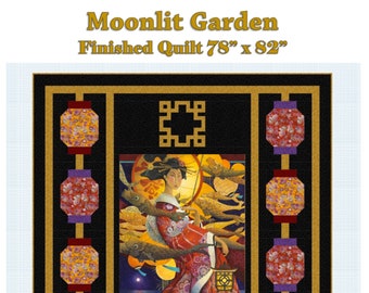 Moonlit Garden Quilt Pattern- Digital Download