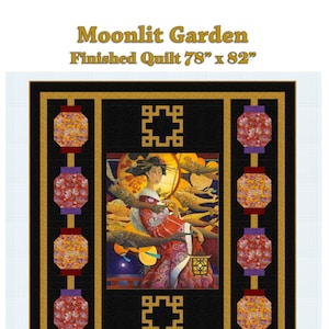 Moonlit Garden Quilt Muster - Digitaler Download