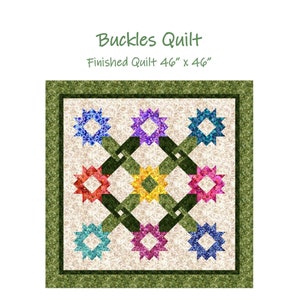 Buckles Quilt Pattern- Digital Download