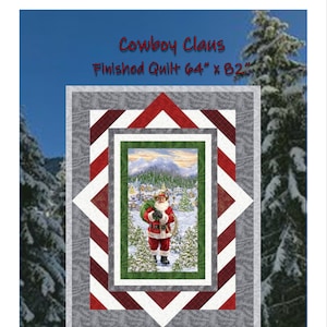 Cowboy Claus Quilt Pattern- Digital Download