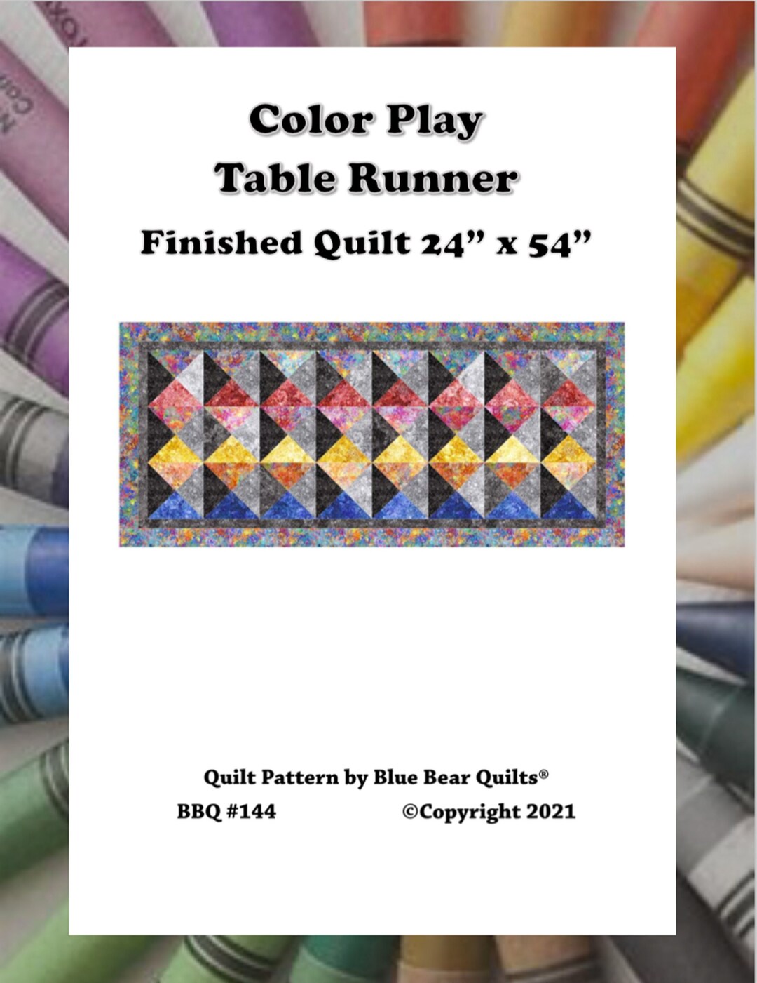 Color Play Table Runner Quilt Pattern - Etsy